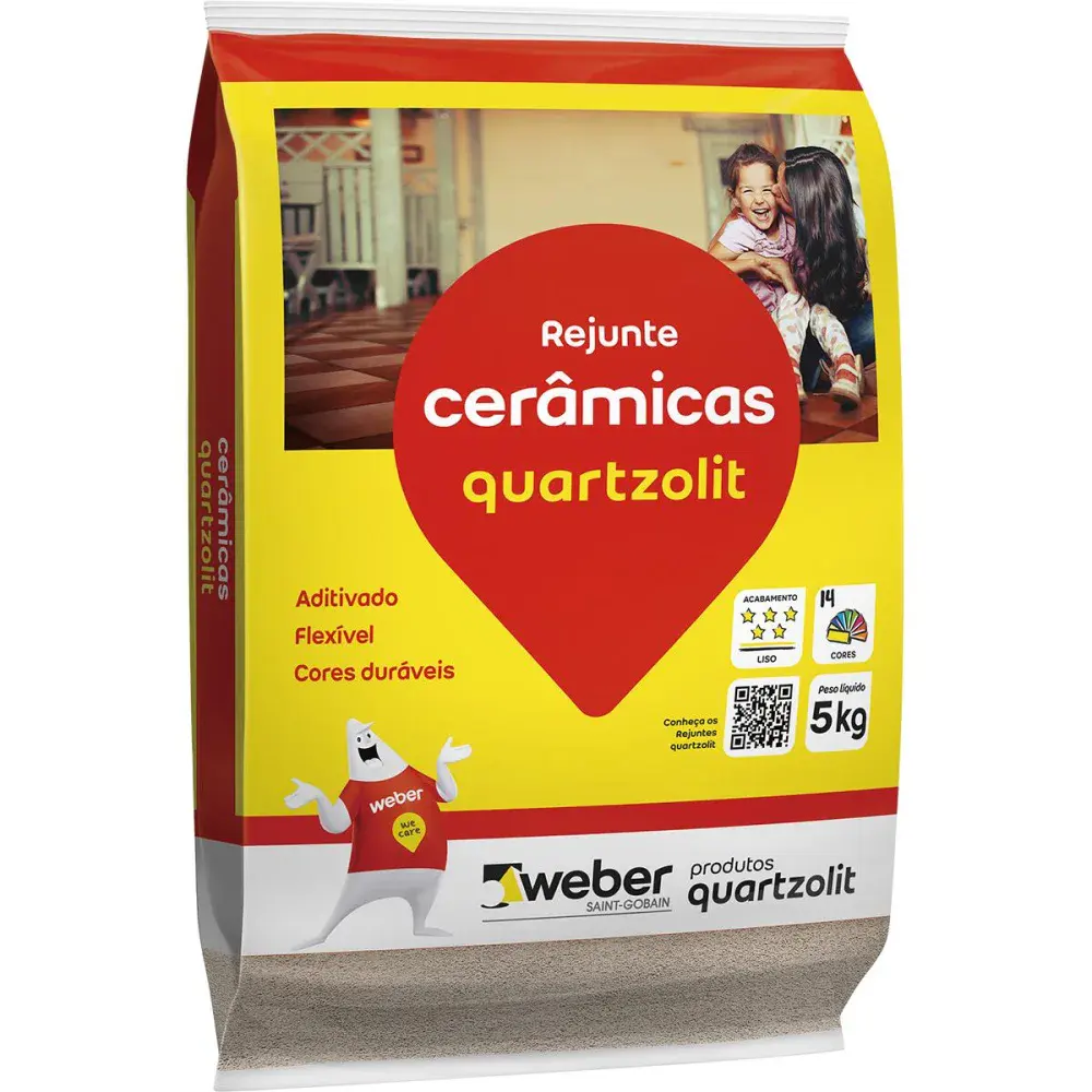 Rejunte cerâmicas branco 5KG Quartzolit