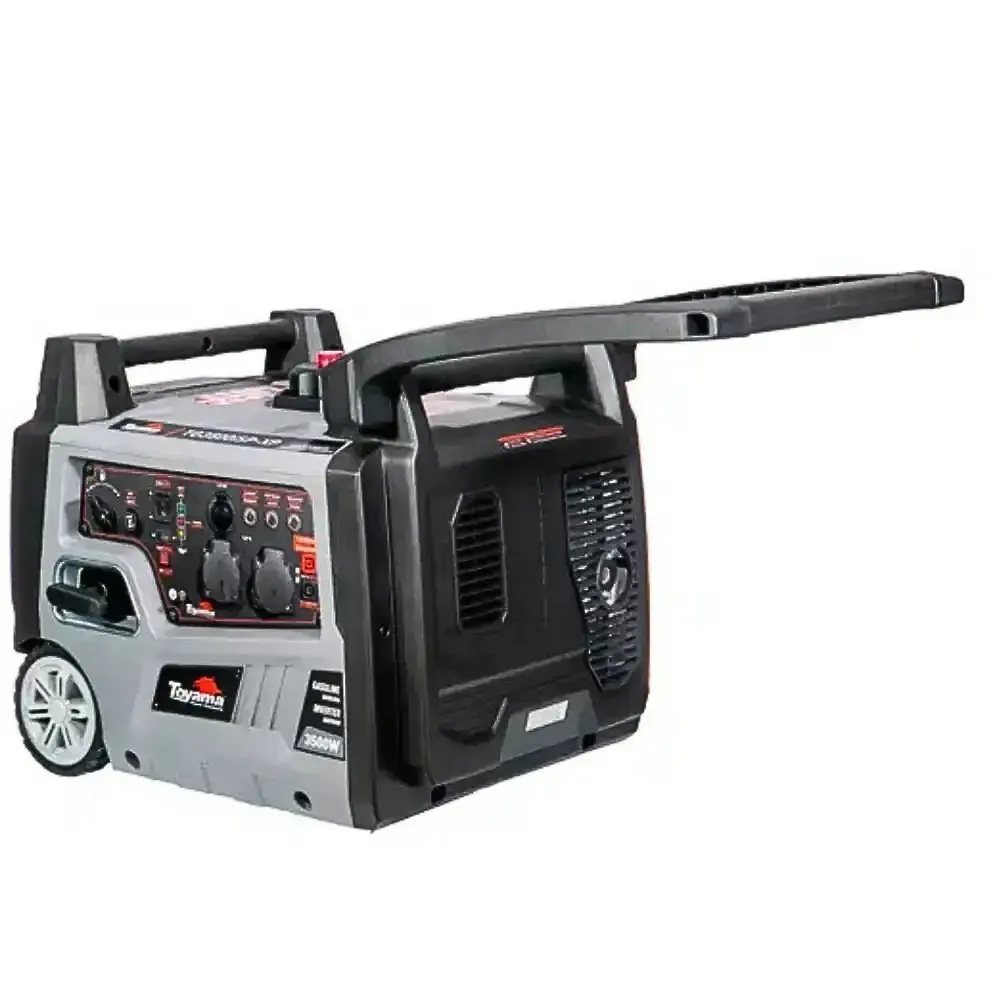 Gerador energia portátil à gasolina 3,5 KVA silencioso partida manual TG3500I Toyama — fotografia 3