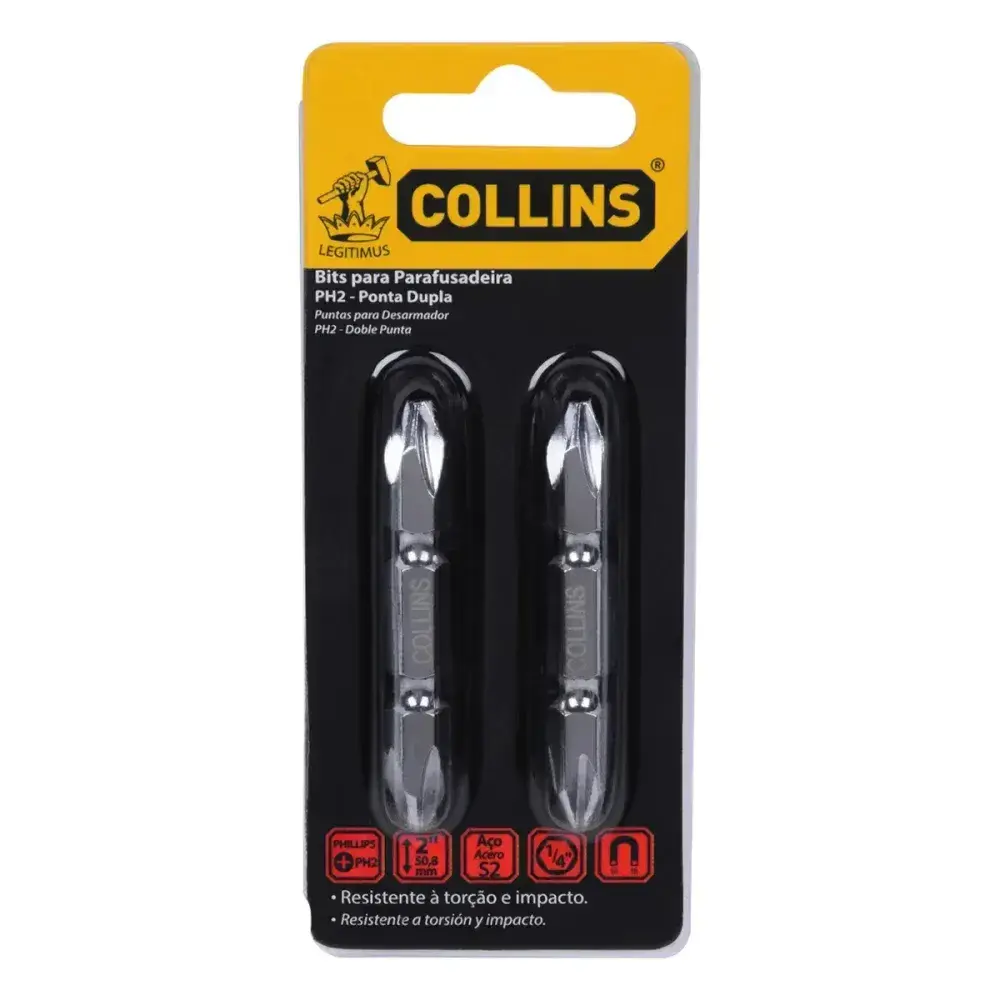 Bits PH2 1/4 ponta dupla e phillips 50MM Collins — fotografia 6