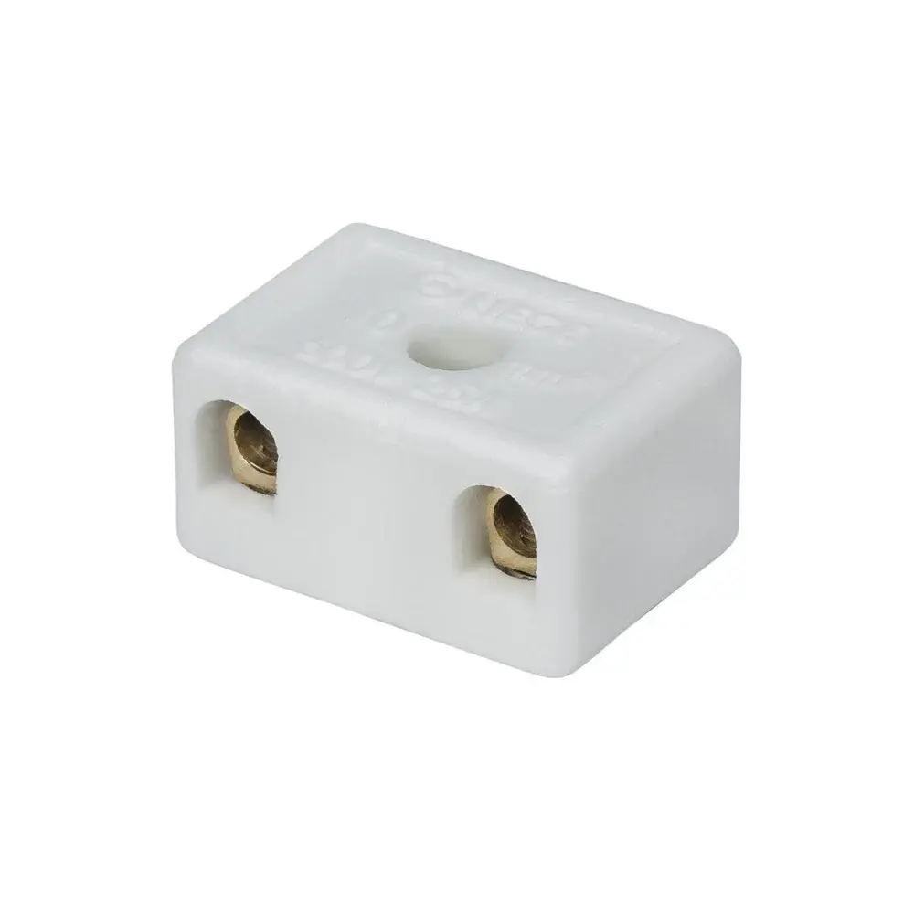 Conector porcelana Liege médio 2P 10MM 2 peç — fotografia de referência