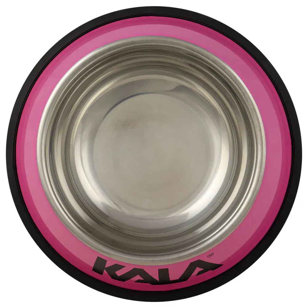 Tigela para pets em aço inox rosa 22CM Kala — fotografia 3