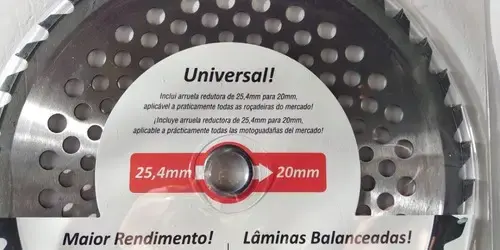 Lâmina disco serra corte roçadeira 255X2X25,4MM 40 dentes Duraline — fotografia 3