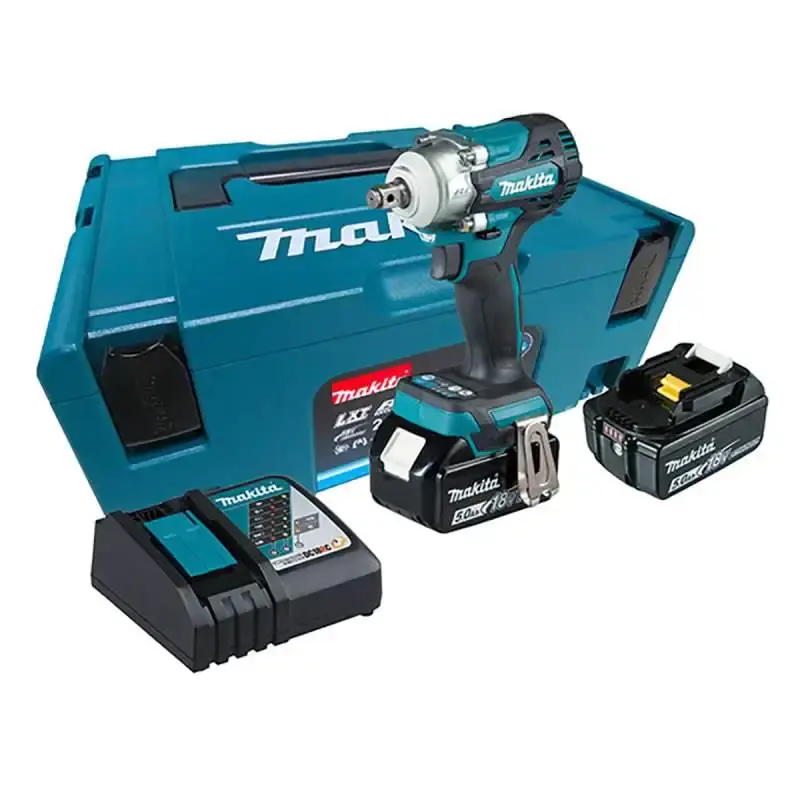Chave de impacto à bateria 18,0V 330 n.m com 2 baterias 5,0AH e maleta DTW300RTJ Makita Bivolt
