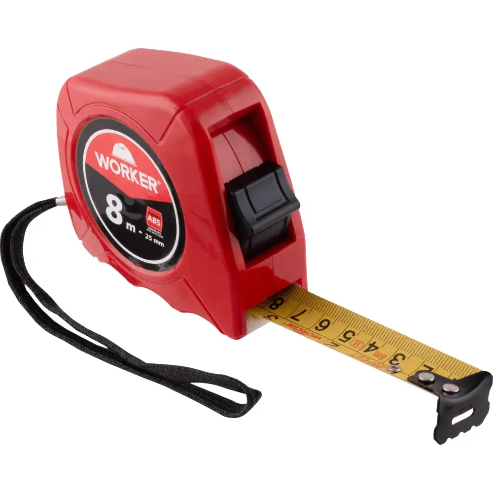 Trena abs 8M x 25MM vermelha Worker — fotografia 3