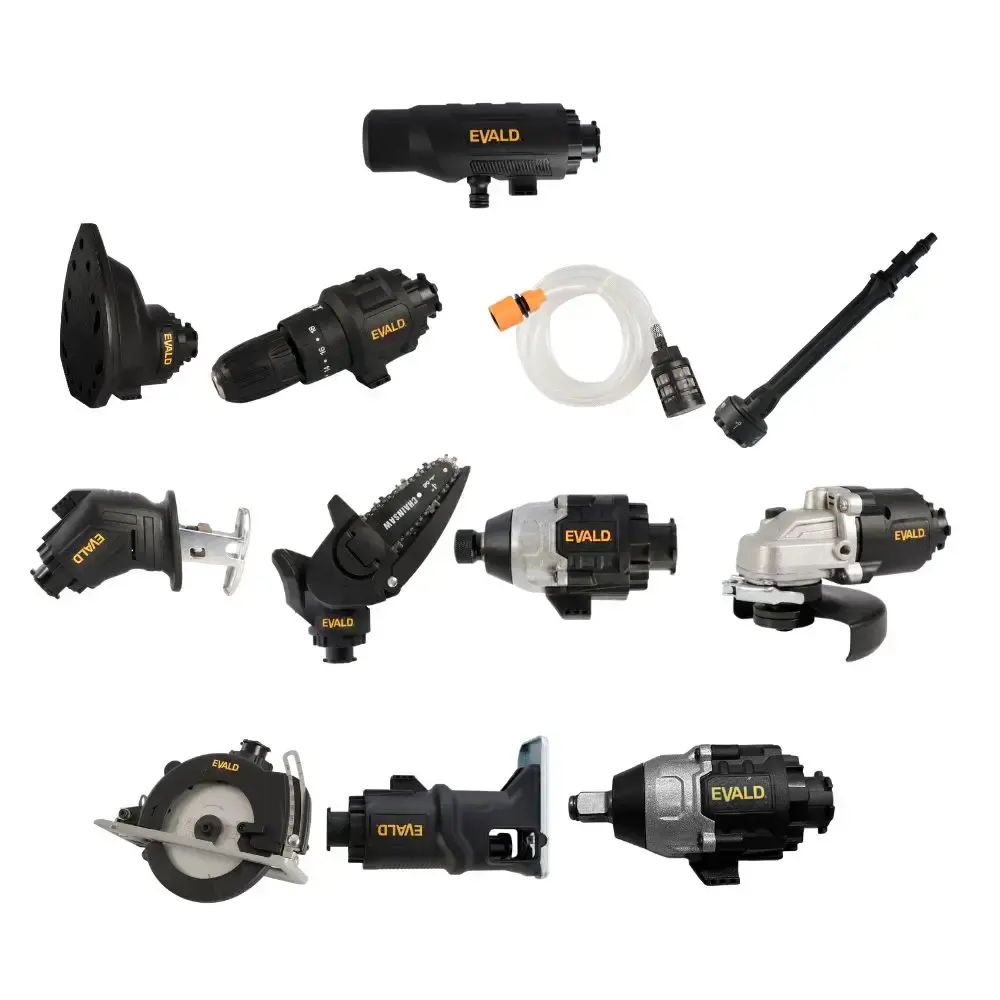 Kit furadeira bateria 21V multifuncional 10 em 1 brushless EVFM-10 Evald Bivolt — fotografia 2