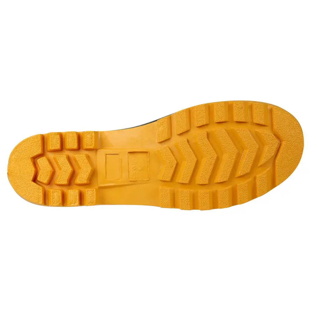 Bota pvc preta/amarela cano médio com forro N°40 Worker — fotografia 5
