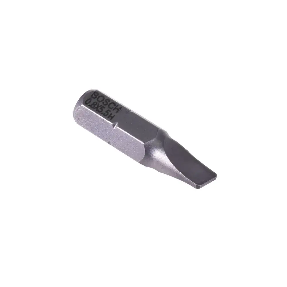Ponta bits fenda 25MM sext. 1/4 0,8X5,5MM 2608521226 Bosch — fotografia 2