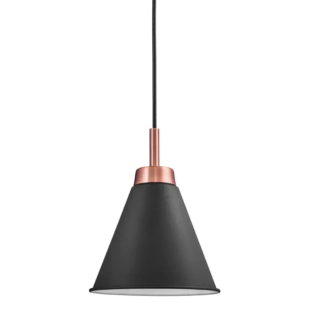 Luminária pendente mazin preto e dourado Kala — fotografia 3