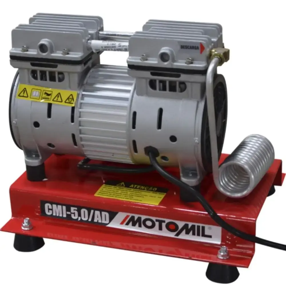 Compressor ar direto 1HP poço artesiano CMI-5 AD silencioso sem óleo MotoMil 110 V — fotografia de referência