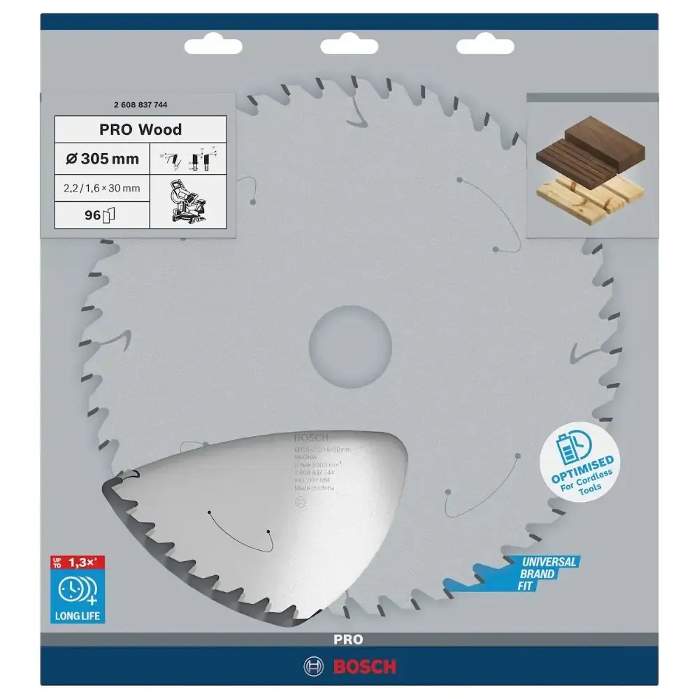 Disco de Corte STD For Wood 305 x 30 MM 96 Dentes BOSCH — fotografia 4
