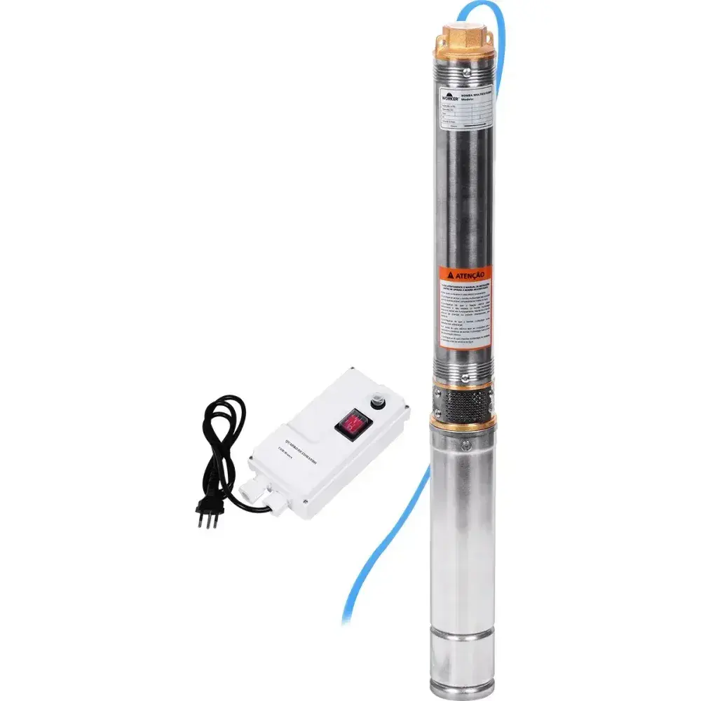 Bomba submersa multiestágio 3 1HP 750W Worker 127V — fotografia 6
