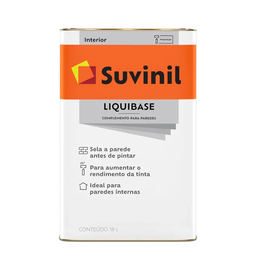 Fundo liquibase sela parede incolor 18L Suvinil — fotografia de referência