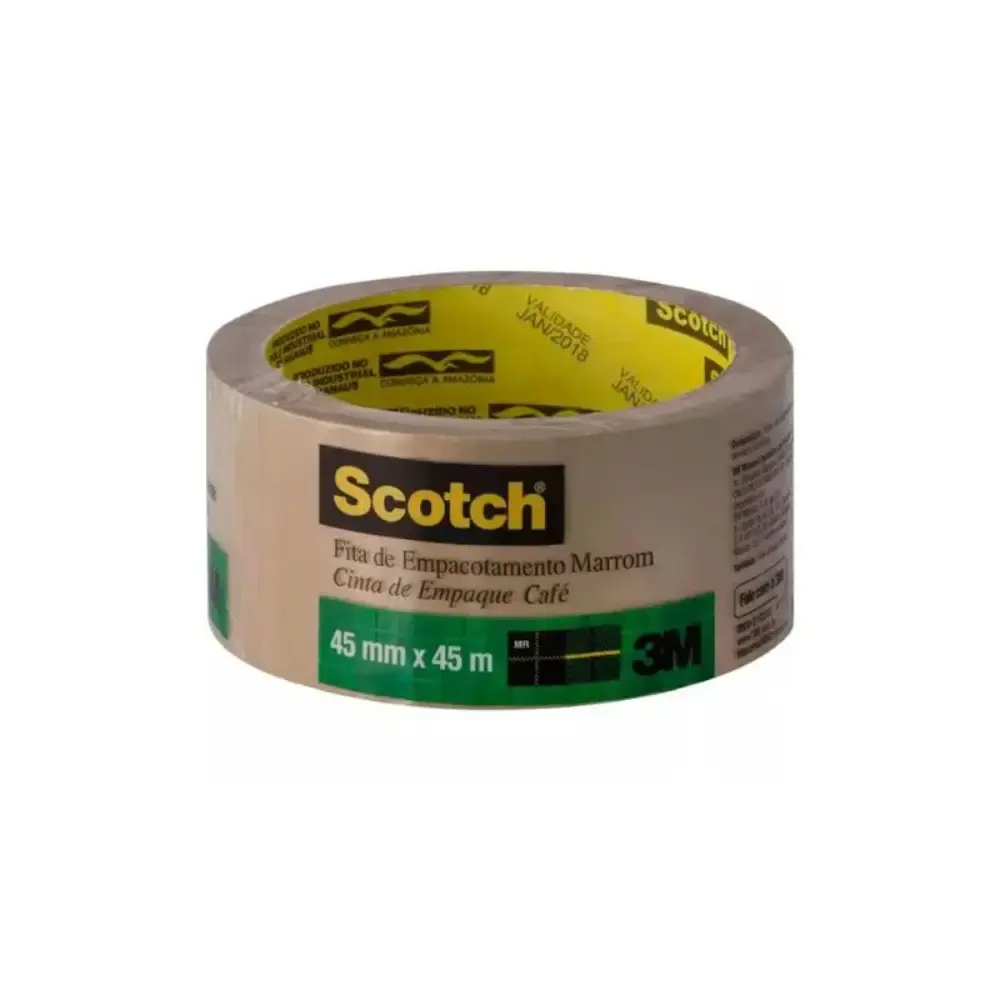 Fita para empacotamento marrom 45X45 scotch 3M — fotografia de referência