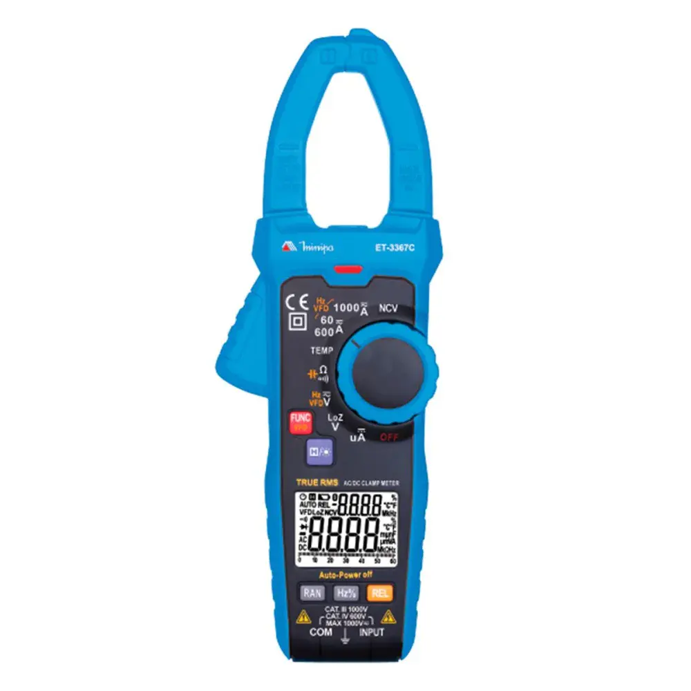 Alicate amperimetro et 3367C cat iv 600V Minipa — fotografia de referência