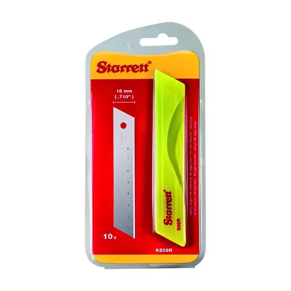 Lâminas para estilete 18MM 10 peças KS06R-1 Starrett — fotografia de referência