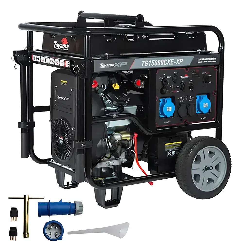 Gerador gasolina 13.5KVA elétrico AVR mono TG15000CXE-XP Toyama Bivolt — fotografia de referência
