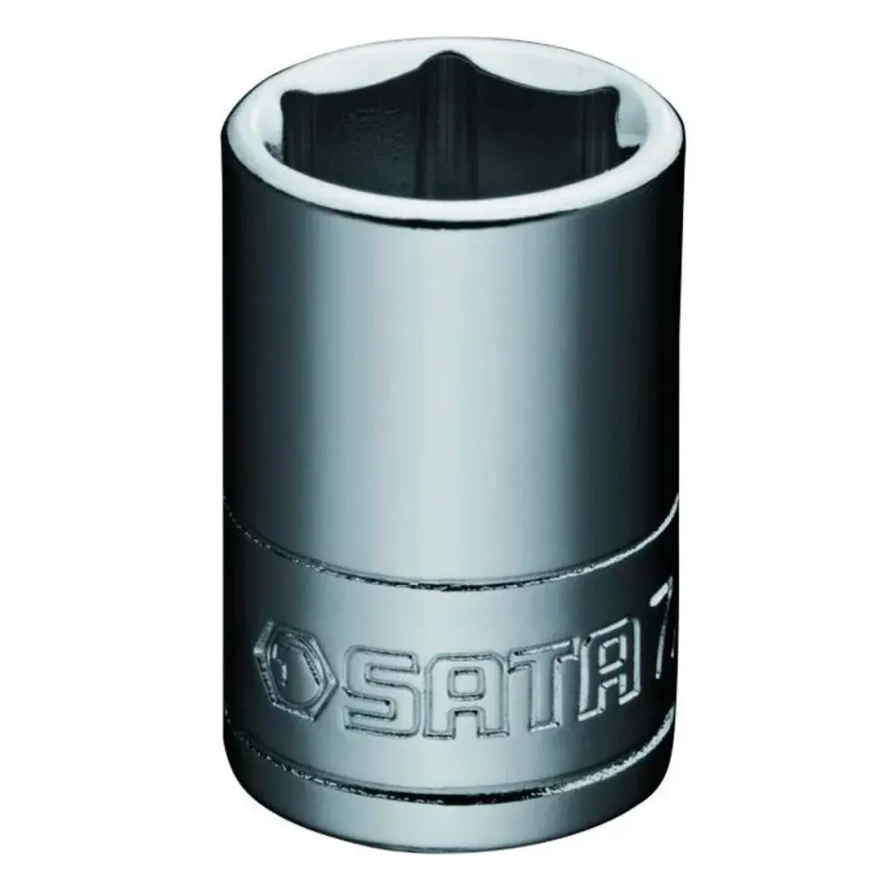 Soquete sextavado cromo com encaixe de 1/4" 3/16" Sata