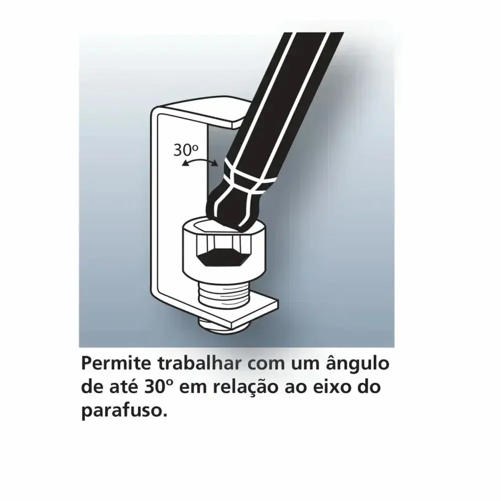 Jogo de chaves hexagonais abauladas 9 peç Tramontina 44460209 — fotografia 8