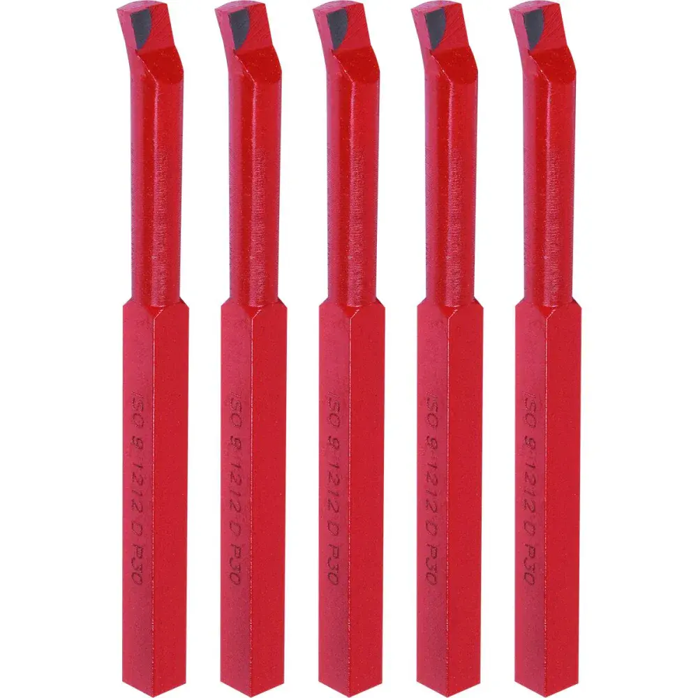 Kit de ferramentas soldadas para torno iso 9 1212 d P30 - 5 peç da Bumafer — fotografia de referência