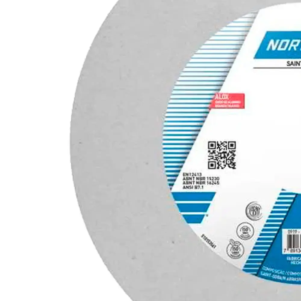 Rebolo Branco 6" x 3/4" x 1.1/4" AA120 66243464692 NORTON — fotografia 5