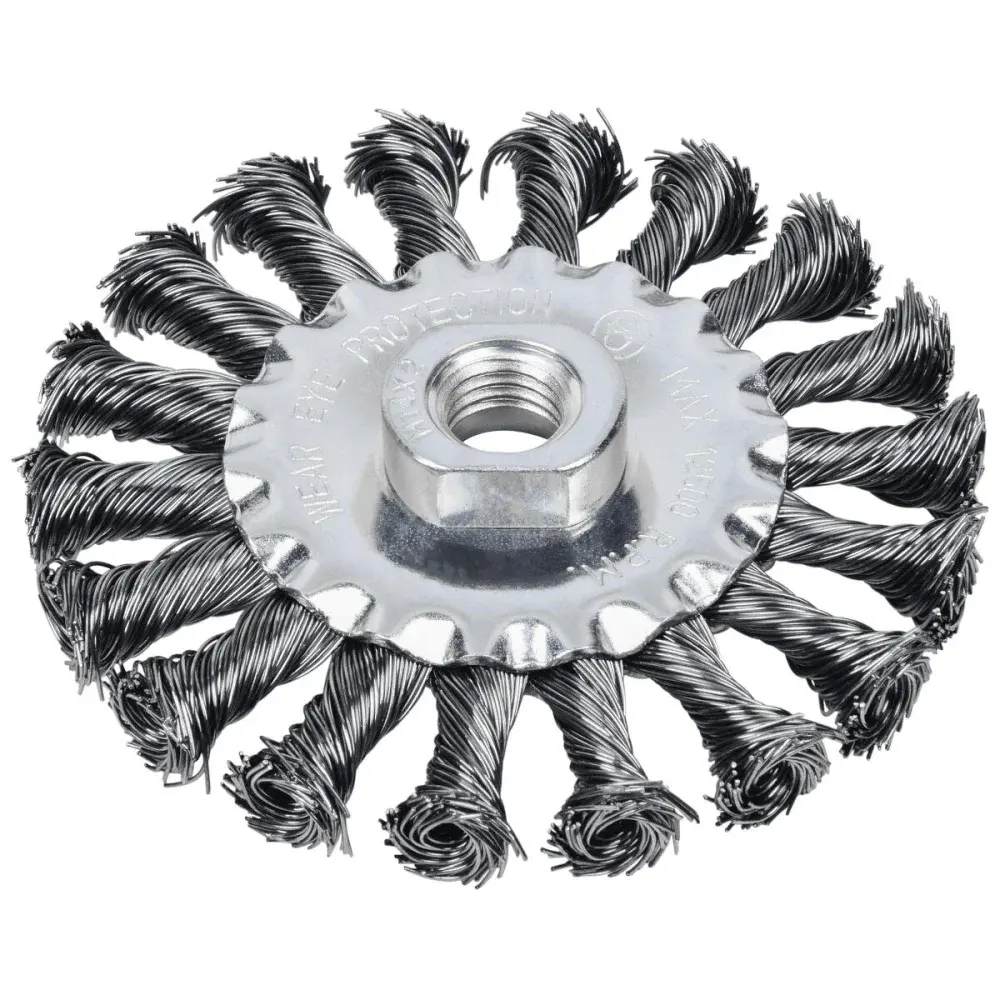 Escova circular trançada M14 4 101,60MM Worker — fotografia de referência