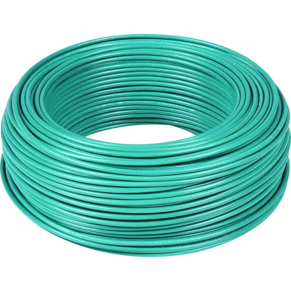 Cabo flexível 4MM verde 750V 100M Liege — fotografia de referência