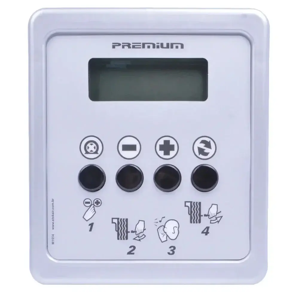 Calibrador de pneus digital com mangueira 8M 220V stok air — fotografia 6