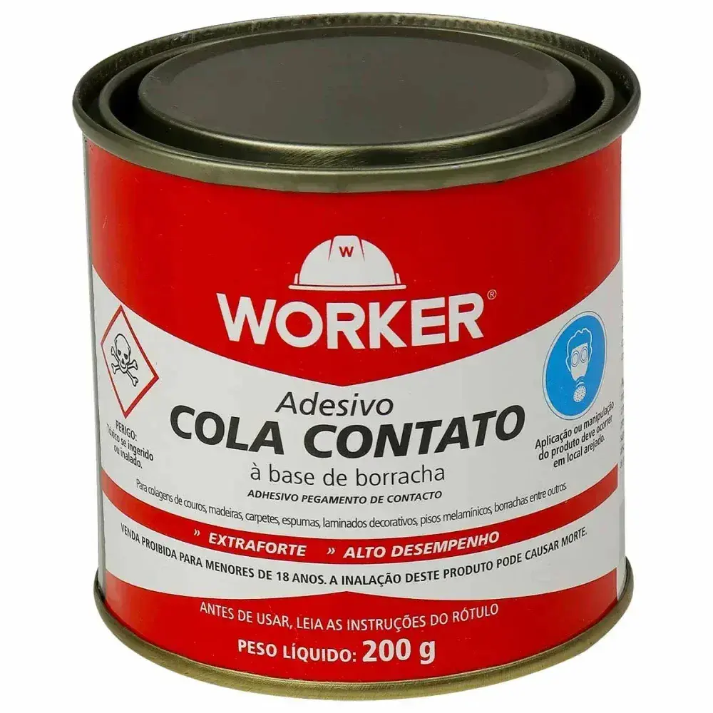 Cola de contato à base de borracha 200G Worker — fotografia 5