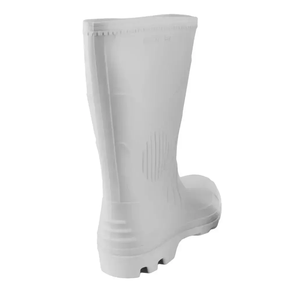 Bota de pvc branca Nº42 modelo 387 pega forte grendene — fotografia 9