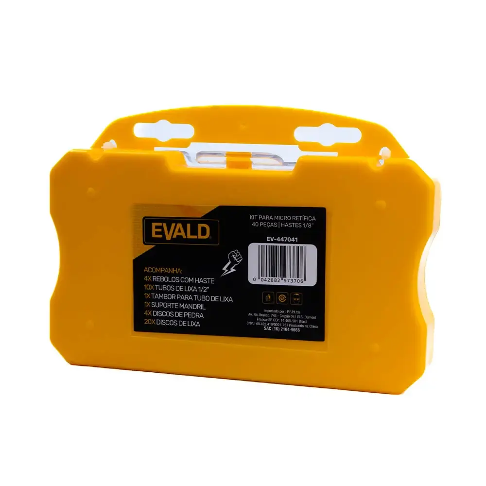 Kit para micro retífica lixas, afiar e desbastar com 40 peças Evald — fotografia 7