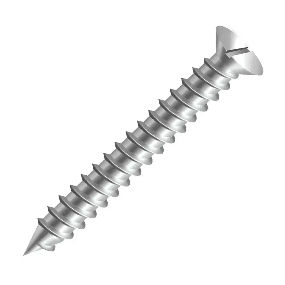 Parafuso madeira chata zincado 2,8X40MM 200 peças Ciser — fotografia de referência