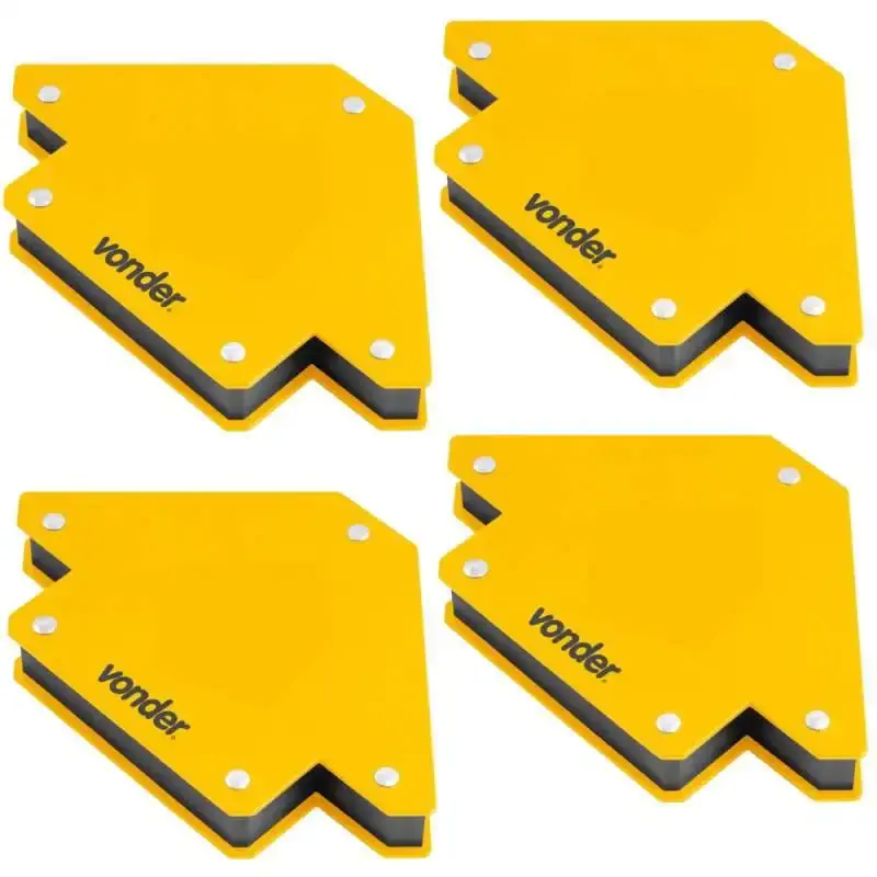 Esquadro magnético para soldador 10 KG kit com 4 peças Vonder — fotografia de referência