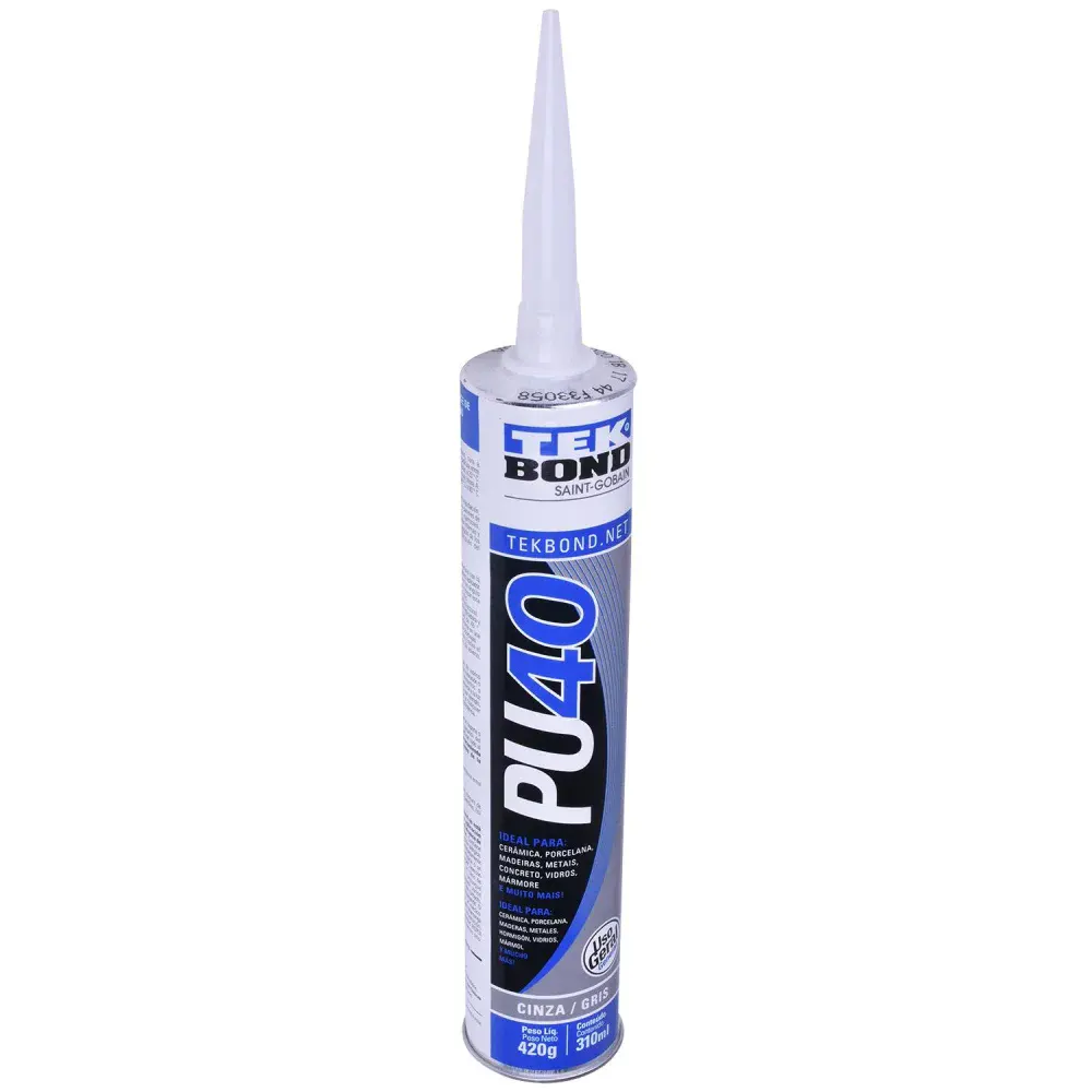 Adesivo poliuretano PU40 cinza cartucho 310ML Tekbond