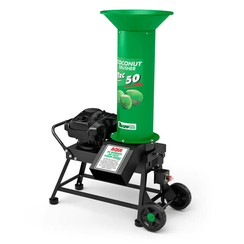 Triturador de coco à gasolina TRC-50G com motor 6.5HP 2933032 Trapp