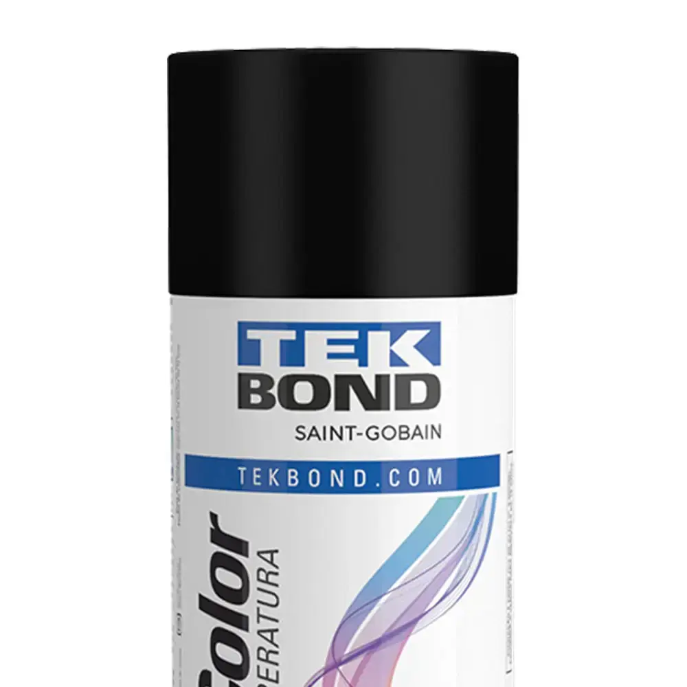 Tinta spray 350ML alta temperatura preto 23251006900 Tekbond — fotografia 3