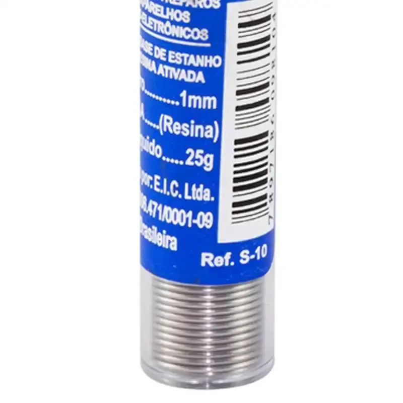 Estanho para solda em tubo 4 metros S-10 kit 10 unidades Western — fotografia 4