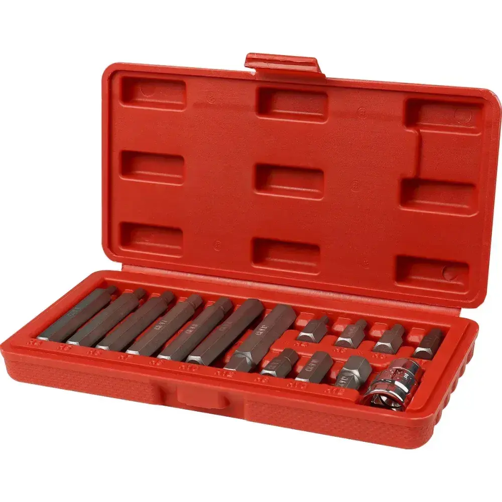 Jogo de bits allen sextavado 10MM com 15 peç Worker — fotografia 8