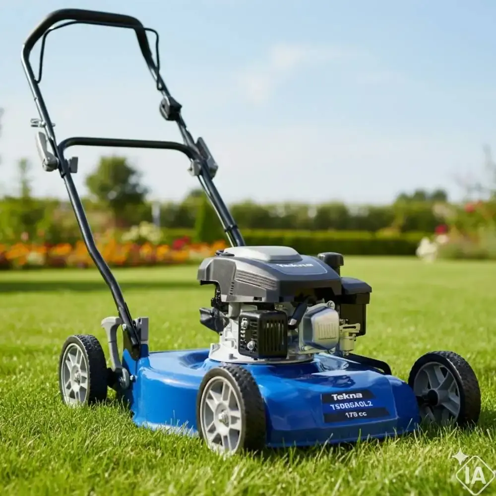Cortador de grama a gasolina 6 HP 4 tempos com roda alta T500G60LA Tekna — fotografia 5