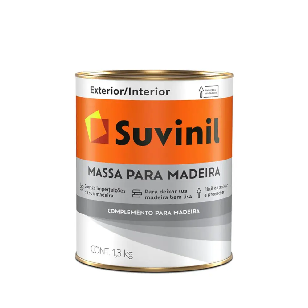 Massa para madeira branco 1,3KG Suvinil