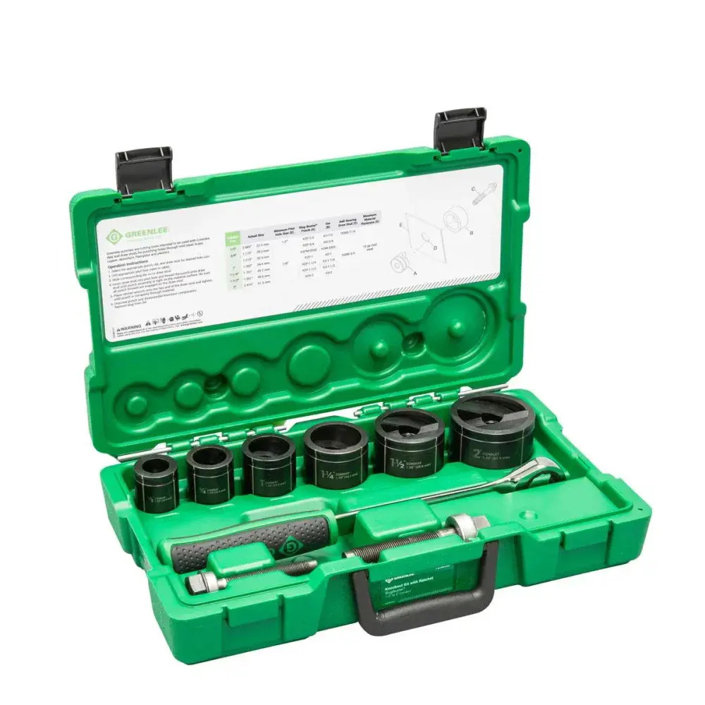 Vazador de chapa manual 7238SB 1/2 a 2 polegadas Greenlee — fotografia 6
