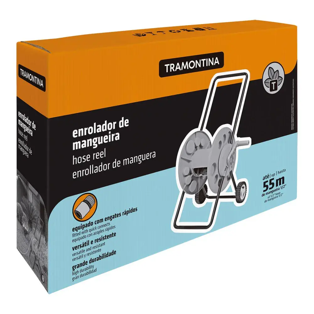 Enrolador móvel de mangueira 50M Tramontina — fotografia 3