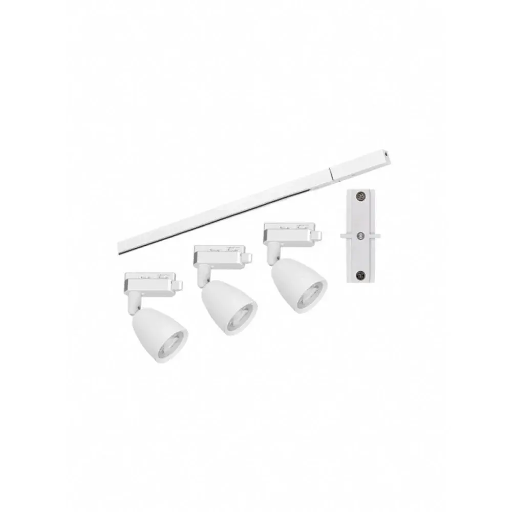 Kit trilho led MR16 3X6W 6500K branco biv Taschibra — fotografia de referência