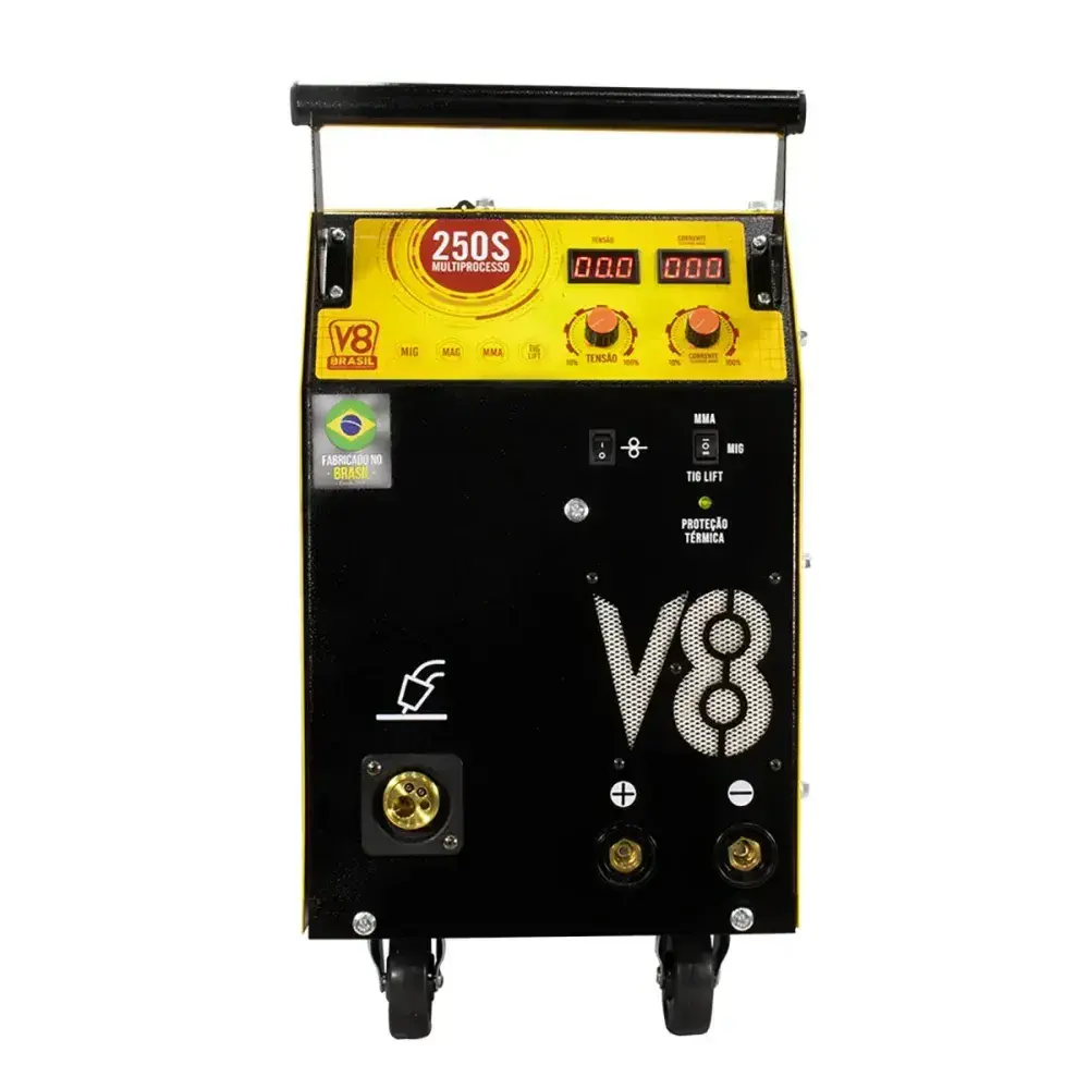 Máquina de solda multi mig 250I 11,2KVA 220V da V8 brasil — fotografia 7