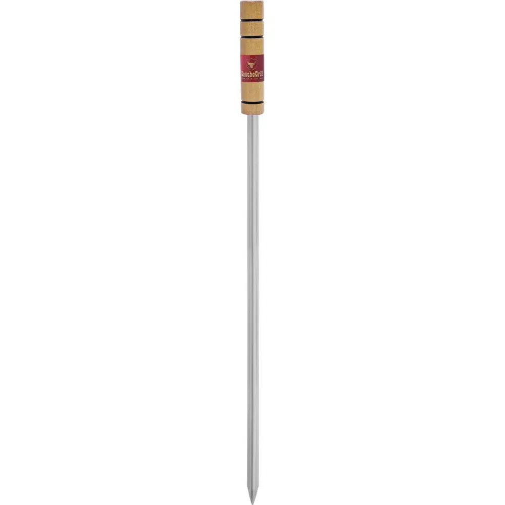 Espeto gaúcho em aço cromado simples 75CM Grilazer