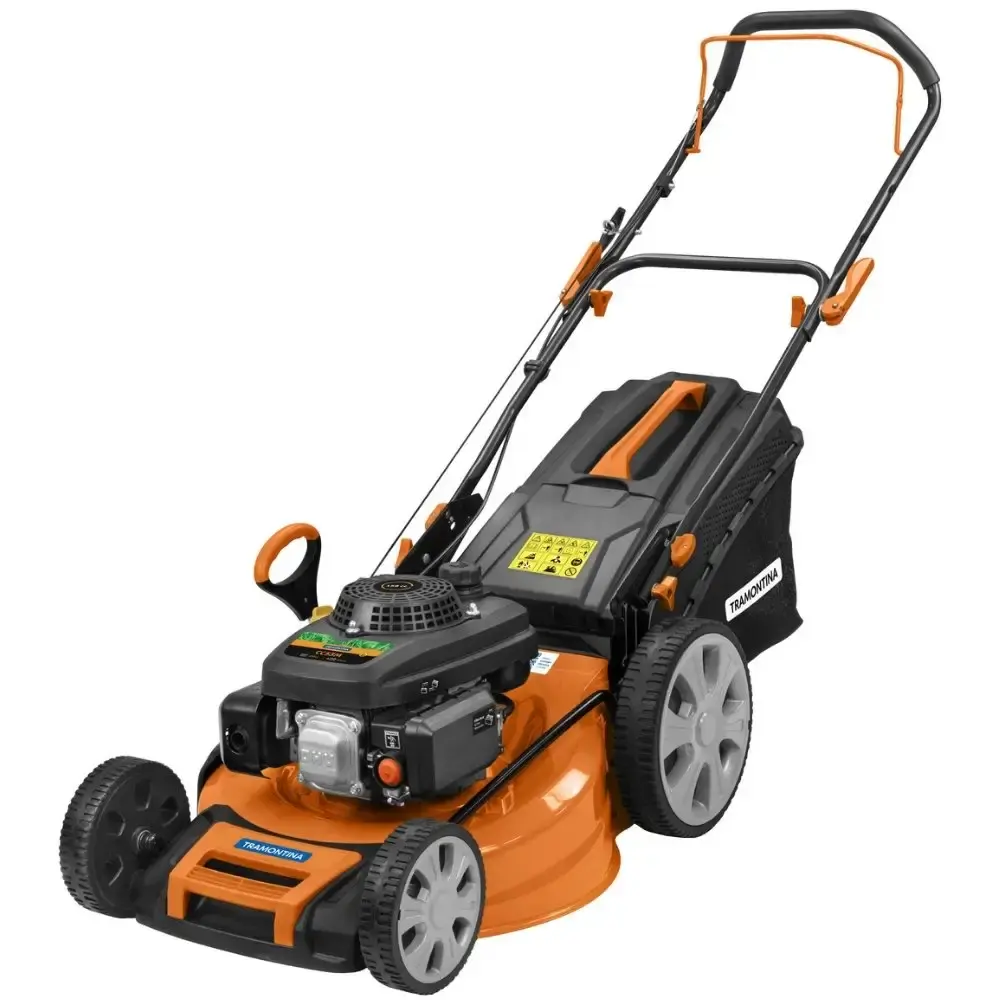 Cortador de grama a gasolina 530MM 159CC CC53M com recolhedor Tramontina — fotografia de referência