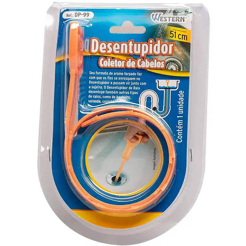 Desentupidor com garras para tanques pias e ralos DP-99 Western — fotografia 4