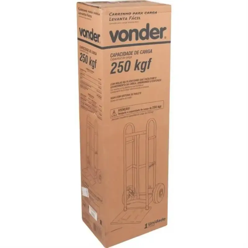 Carrinho para transporte de carga levanta fácil 250 KG Vonder — fotografia 6