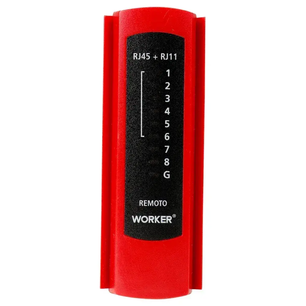 Testador de cabos RJ11/RJ12/RJ45 9V Worker — fotografia 10
