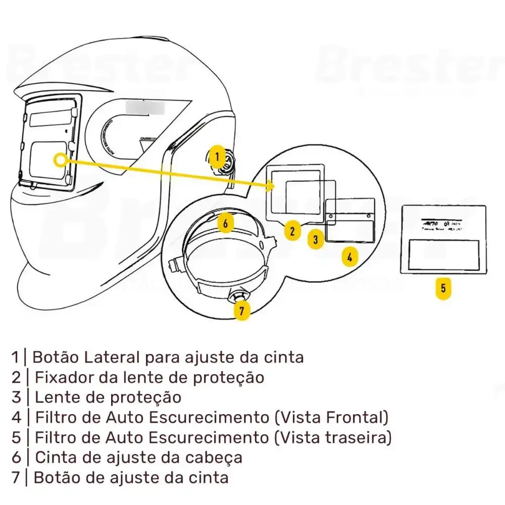 Kit máquina de solda inversora 140A easy 140 220V Balmer + máscara de solda automática — fotografia 9