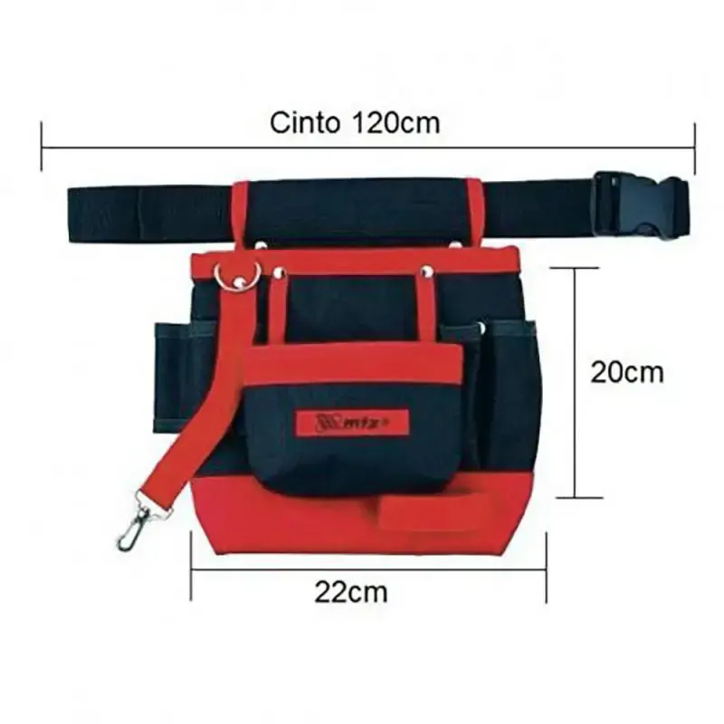 Bolsa em lona para ferramentas 18 POL com 32 bolsos 902569 + cinto MTX — fotografia 4